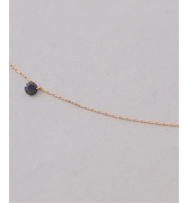 Lilas by Spick&Span「ブラックホールダイヤ5pネックレス K18」|ネックレス|