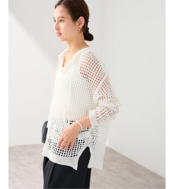 FRAMeWORK「enrica/エンリカ メッシュ編みプルオーバー」|ニット・セーター|