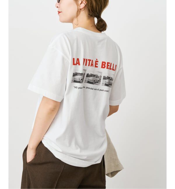 Spick and Span「《追加》バックフォトプリントT」|Tシャツ・カットソー|