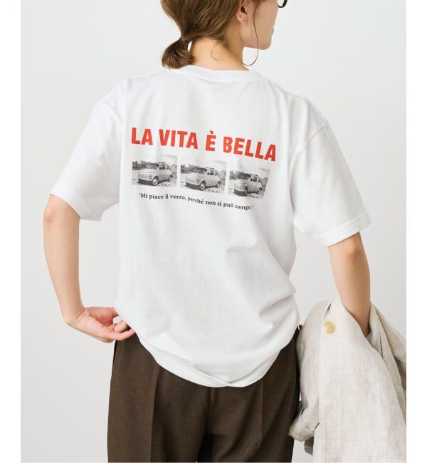 Spick and Span「《追加》バックフォトプリントT」|Tシャツ・カットソー|