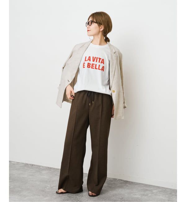 Spick and Span「《追加》バックフォトプリントT」|Tシャツ・カットソー|