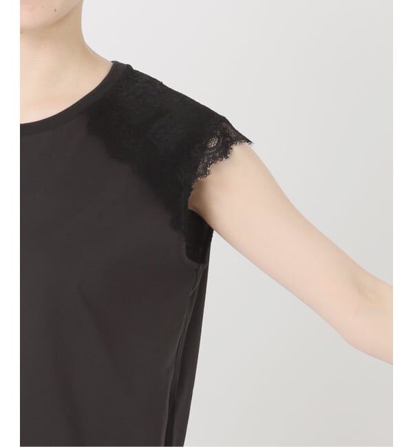 Spick and Span「レースコンビフレンチスリーブTシャツ」|Tシャツ・カットソー|