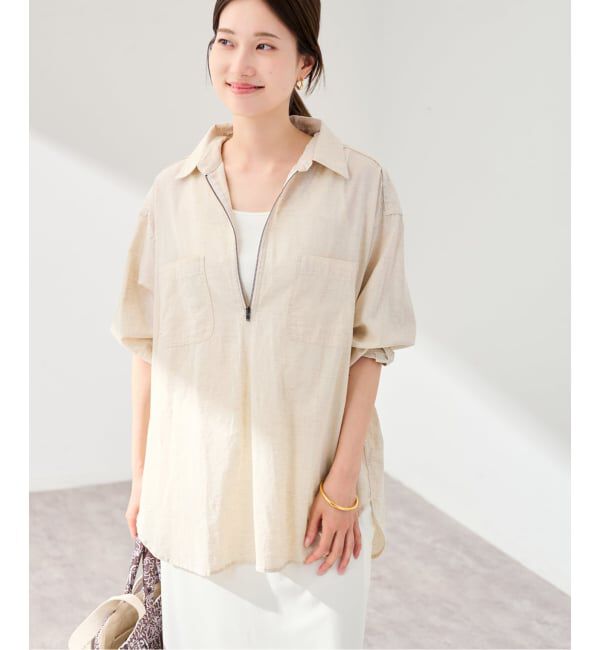 FRAMeWORK「PAYDAY&times;HOWIECLOTHING&times;FRAMeWORK HALF ZIP シャツ」|シャツ・ブラウス|