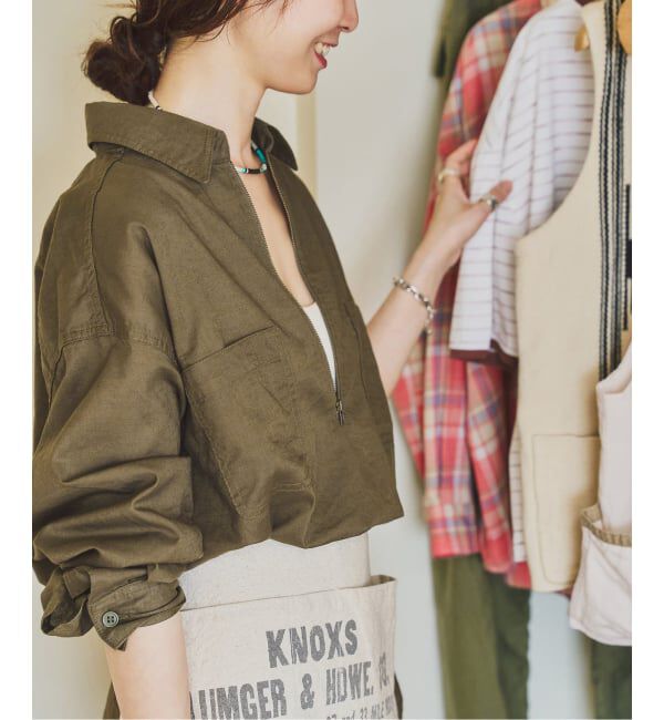 FRAMeWORK「PAYDAY&times;HOWIECLOTHING&times;FRAMeWORK HALF ZIP シャツ」|シャツ・ブラウス|