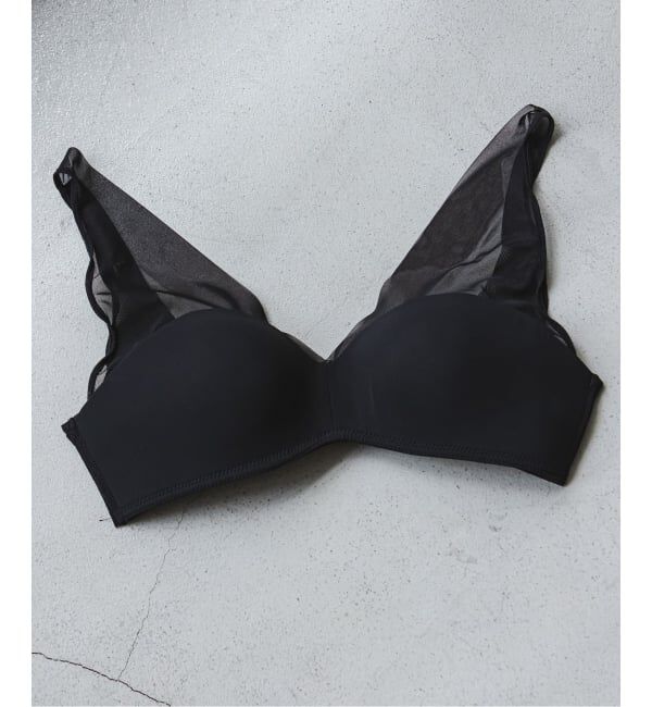 NOBLE「NICENICE MOMENT/ナイスナイスモーメント MESH FINE STRAP BRA」|インナー|ブラック