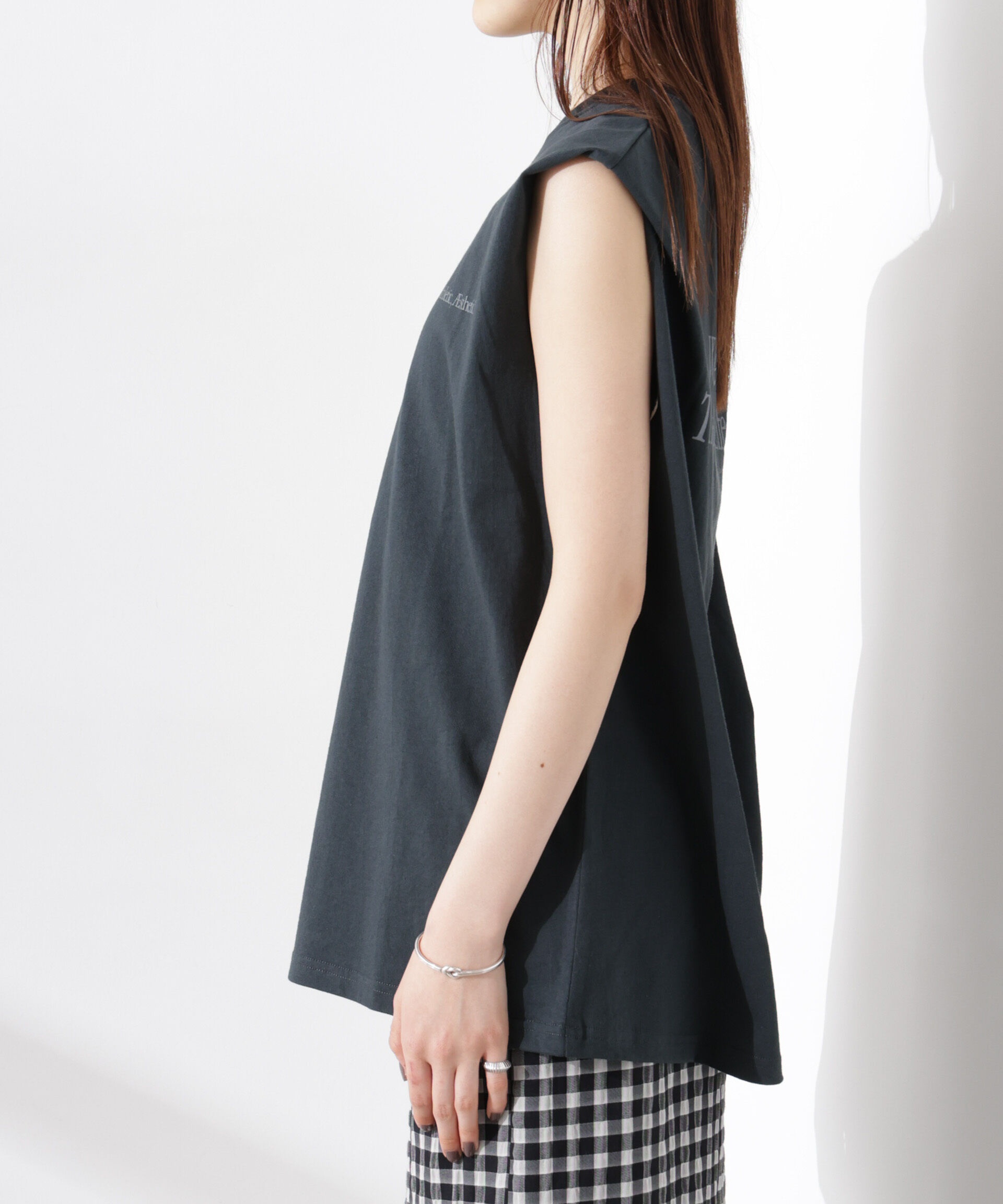 NANO universe「RUSSELL ATHLETIC/別注 Jersey Sleeveless Graphic T」|Tシャツ・カットソー|