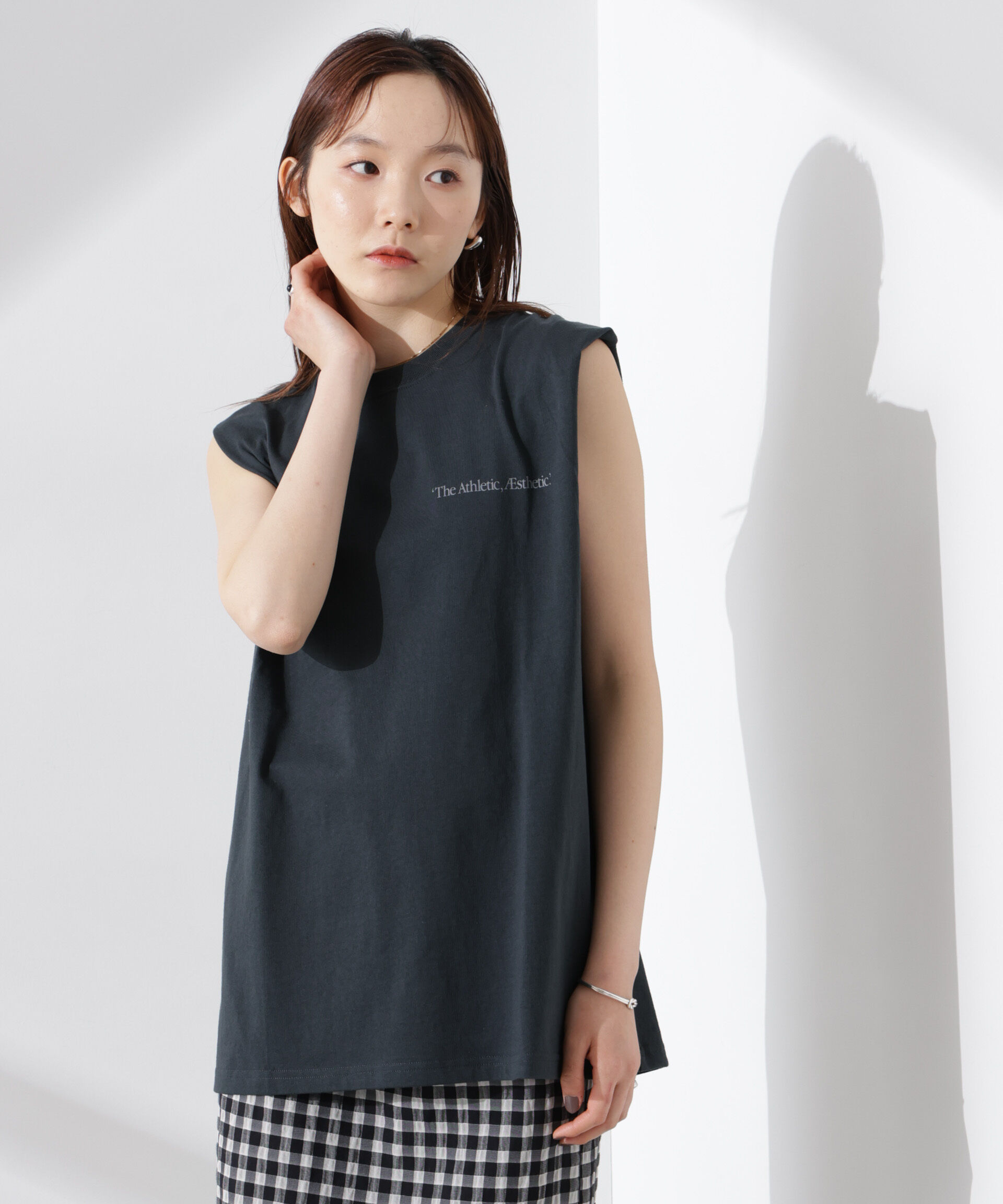 NANO universe「RUSSELL ATHLETIC/別注 Jersey Sleeveless Graphic T」|Tシャツ・カットソー|