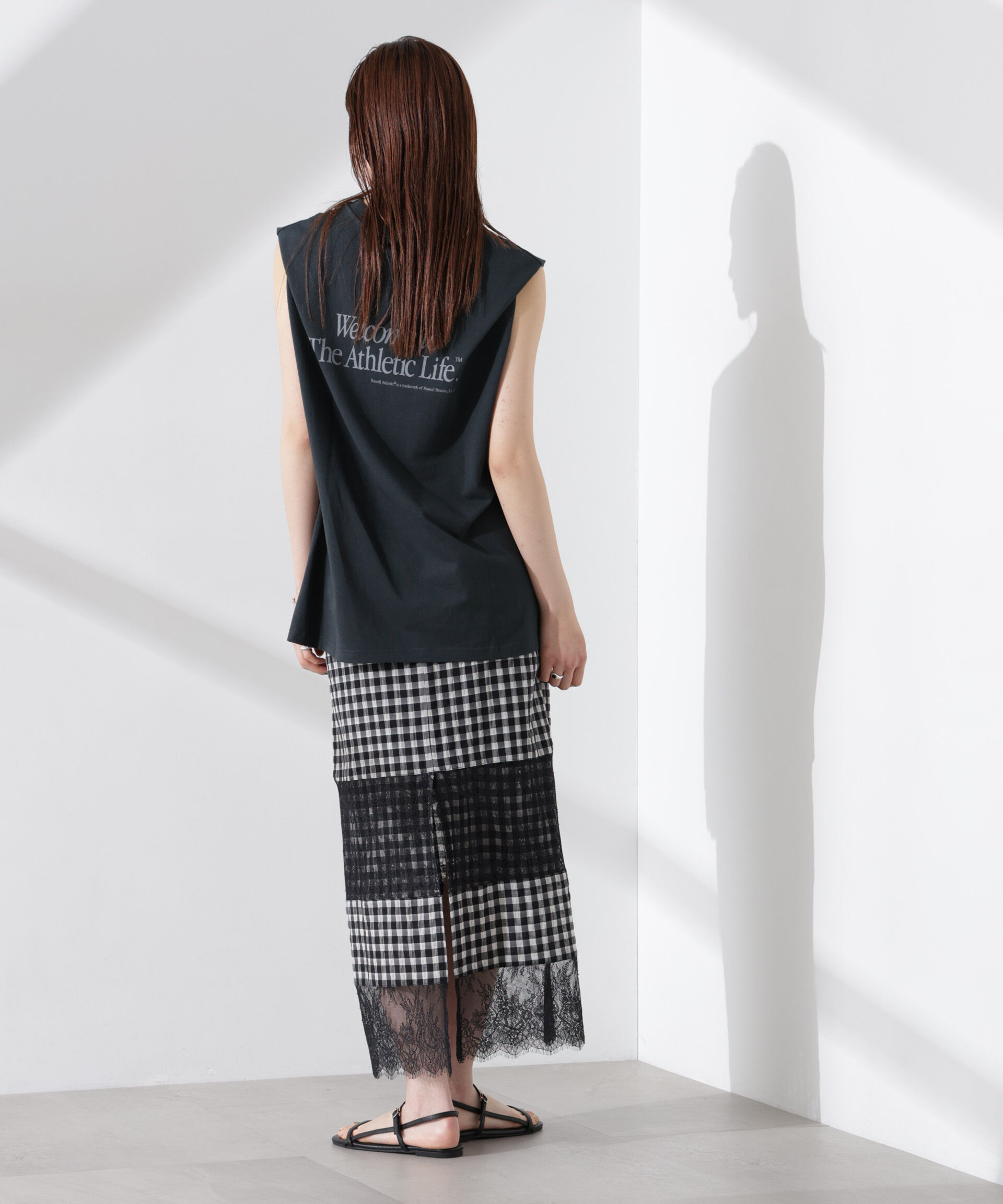 NANO universe「RUSSELL ATHLETIC/別注 Jersey Sleeveless Graphic T」|Tシャツ・カットソー|