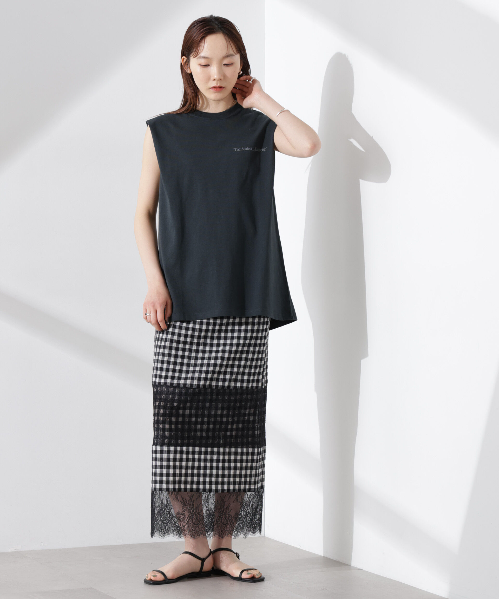 NANO universe「RUSSELL ATHLETIC/別注 Jersey Sleeveless Graphic T」|Tシャツ・カットソー|