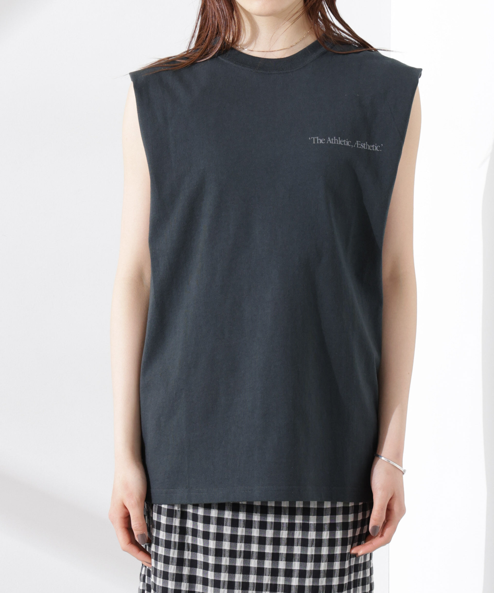 NANO universe「RUSSELL ATHLETIC/別注 Jersey Sleeveless Graphic T」|Tシャツ・カットソー|