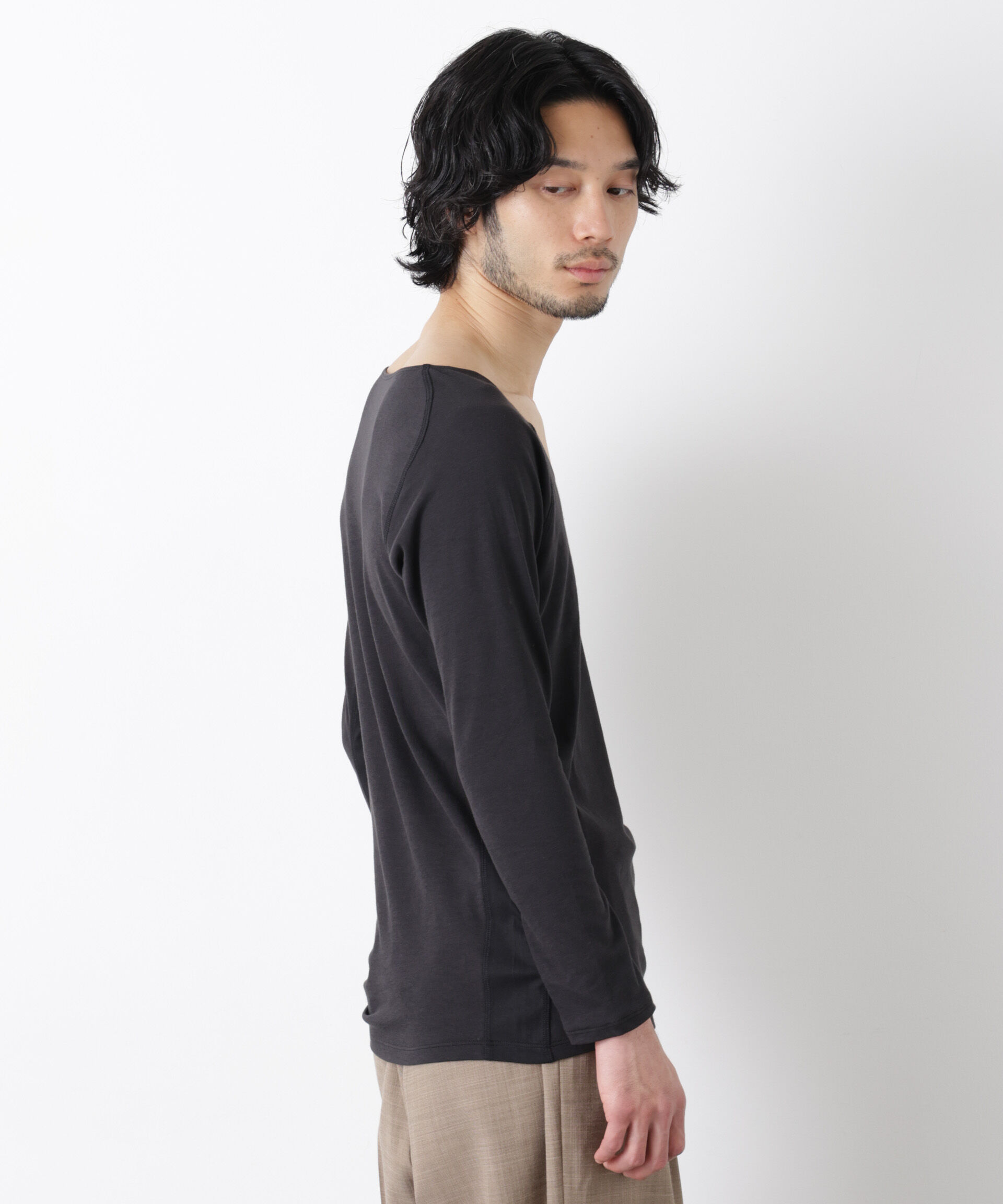 nano･universe「Anti Soaked(R)Plus インナーTシャツ 長袖」|Tシャツ・カットソー|