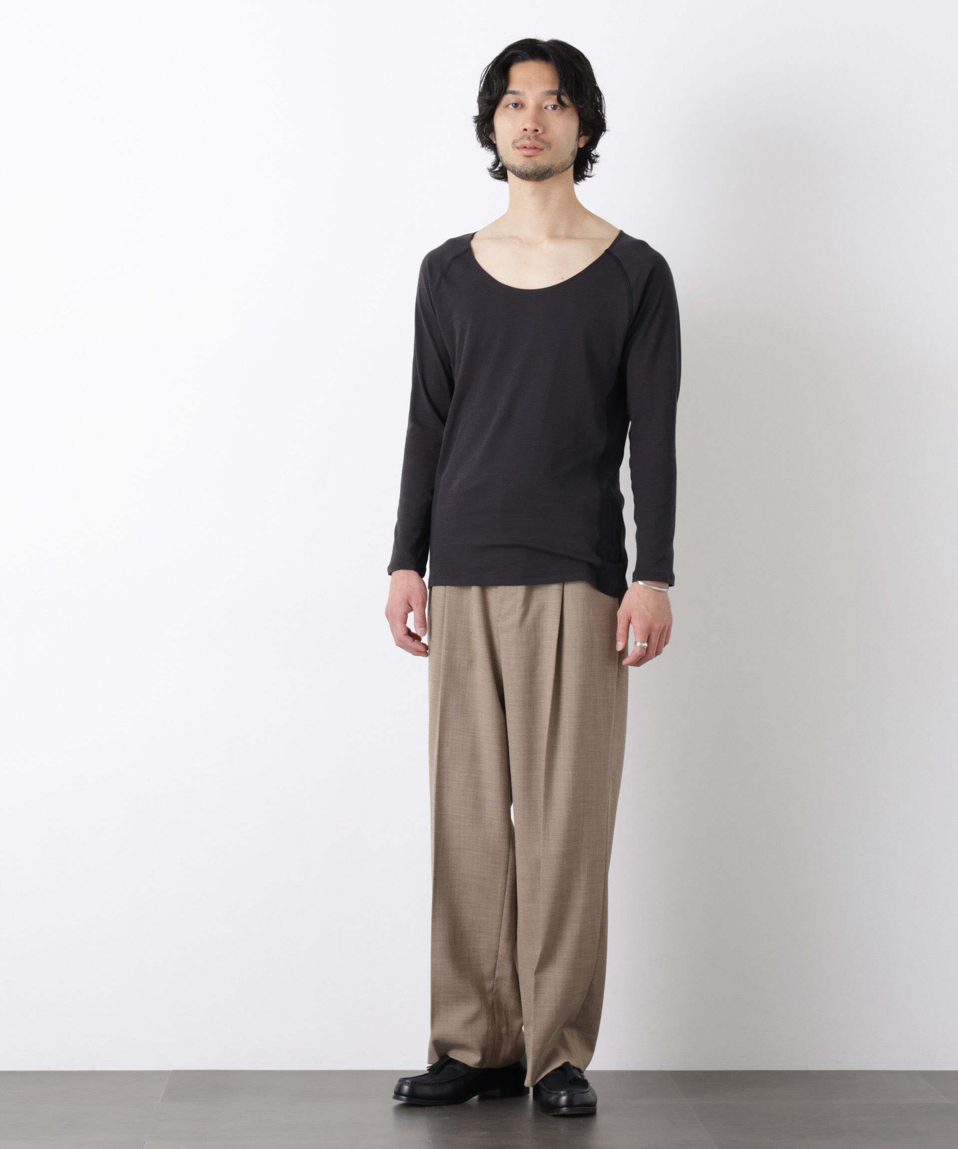nano･universe「Anti Soaked(R)Plus インナーTシャツ 長袖」|Tシャツ・カットソー|
