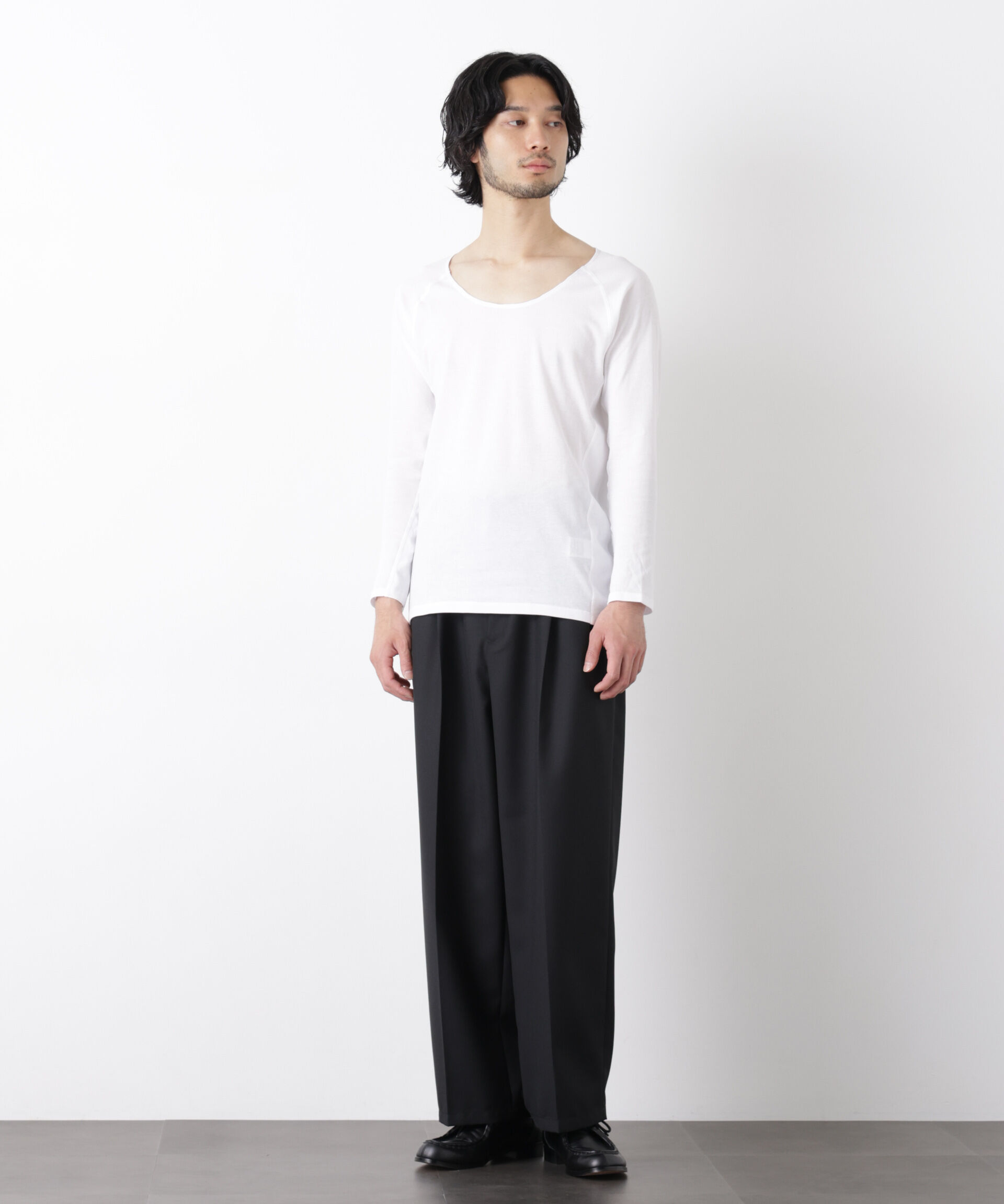 nano･universe「Anti Soaked(R)Plus インナーTシャツ 長袖」|Tシャツ・カットソー|