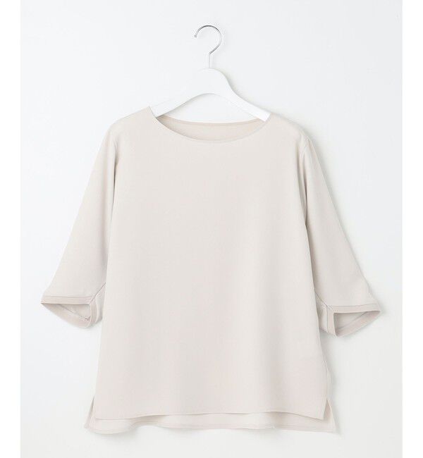 23区「【洗える】ストレッチジョーゼット フォルム カットソー」|Tシャツ・カットソー|