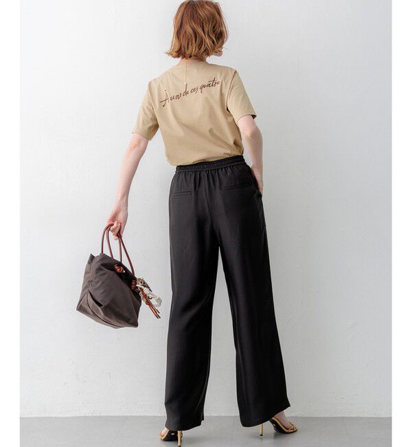 23区「【Oggi掲載】バック刺繍 メッセージロゴ Tシャツ」|Tシャツ・カットソー|