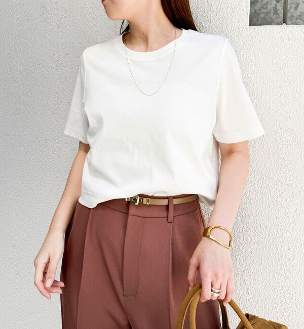 NOLLEY'S sophi「《撥水/汗染み軽減》ショート丈Tシャツ」|Tシャツ・カットソー|