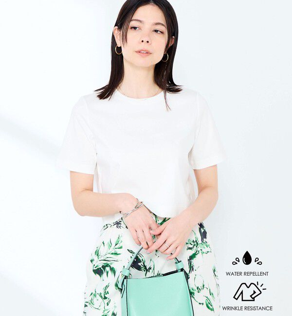 NOLLEY'S sophi「《撥水/汗染み軽減》ショート丈Tシャツ」|Tシャツ・カットソー|