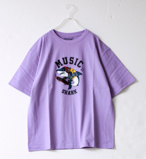 FREDY MAC「【マックT】【MACSHARK MUSIC】original body T-shirts」|Tシャツ・カットソー|ラベンダー