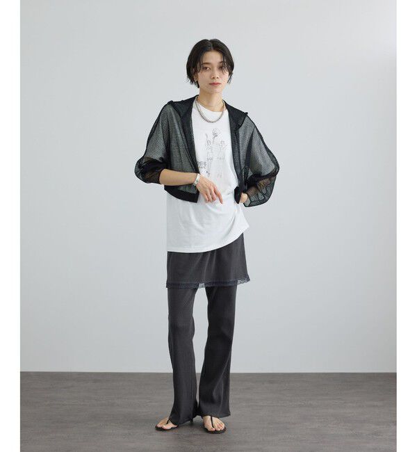 SALON adam et rope'「【Angie La La for SALON】コラボプリントTEE」|Tシャツ・カットソー|