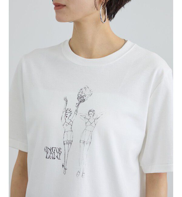 SALON adam et rope'「【Angie La La for SALON】コラボプリントTEE」|Tシャツ・カットソー|