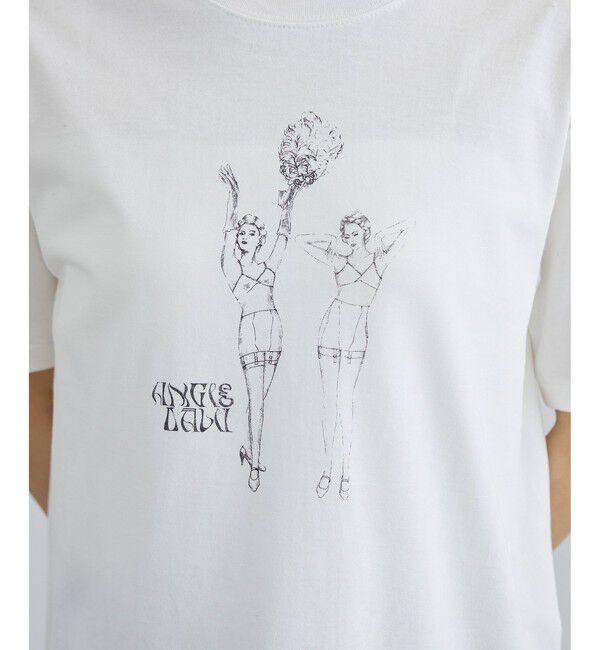 SALON adam et rope'「【Angie La La for SALON】コラボプリントTEE」|Tシャツ・カットソー|