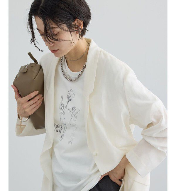 SALON adam et rope'「【Angie La La for SALON】コラボプリントTEE」|Tシャツ・カットソー|