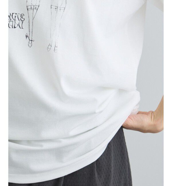 SALON adam et rope'「【Angie La La for SALON】コラボプリントTEE」|Tシャツ・カットソー|