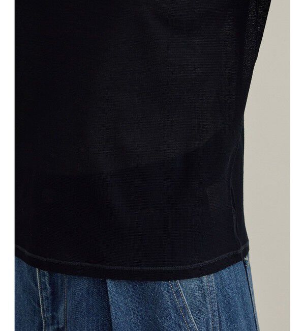 ROPE「【洗える】ドライタッチシアーロングスリーブカットソー」|Tシャツ・カットソー|