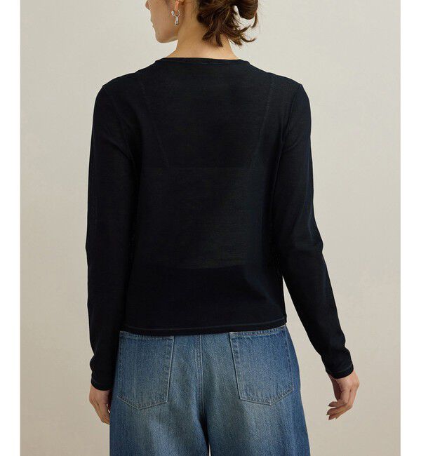ROPE「【洗える】ドライタッチシアーロングスリーブカットソー」|Tシャツ・カットソー|