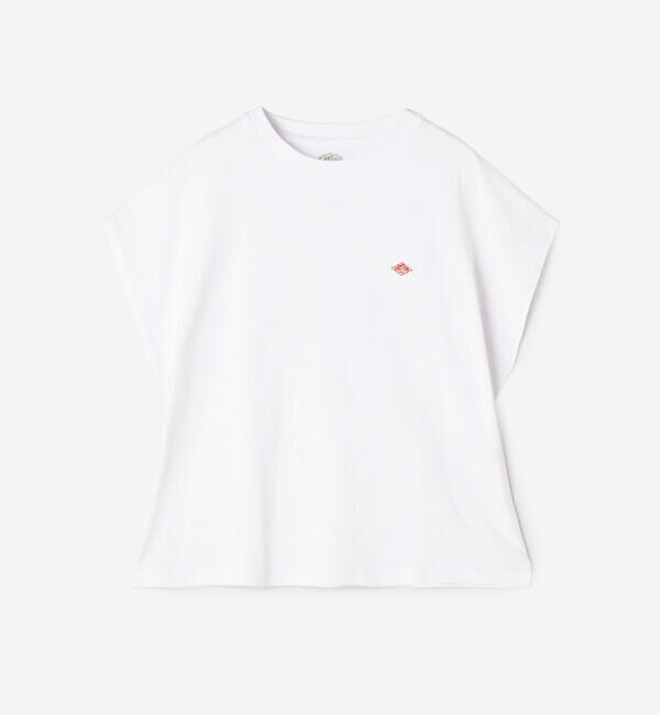 DANTON「DANTON | コットン天竺 ドルマンショートスリーブTシャツ SOLID WOMEN」|Tシャツ・カットソー|WHITE
