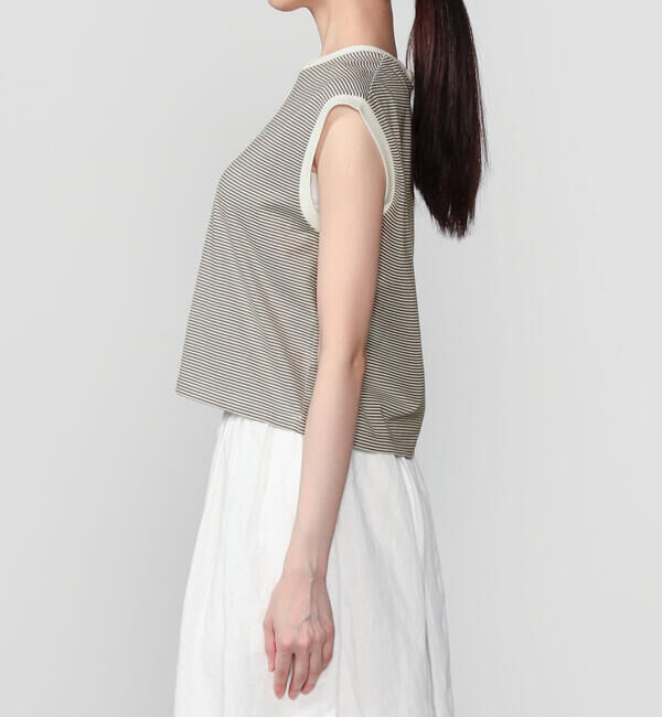 ORCIVAL「ORCIVAL | 先染めジャージー 刺繍ノースリーブプルオーバー WOMEN」|Tシャツ・カットソー|