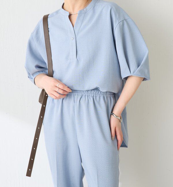  「【さらっとした着心地】 スキッパーシャツセットアップ」|ワンピース|