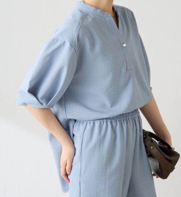  「【さらっとした着心地】 スキッパーシャツセットアップ」|ワンピース|
