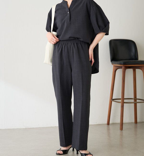  「【さらっとした着心地】 スキッパーシャツセットアップ」|ワンピース|