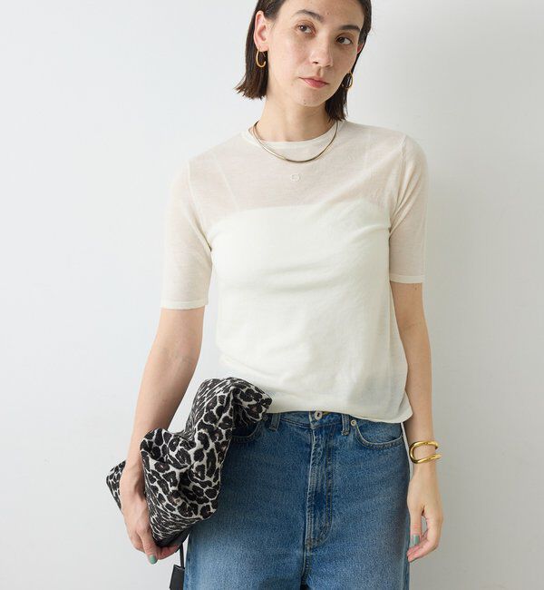  「GニットTee」|ニット・セーター|オフホワイト