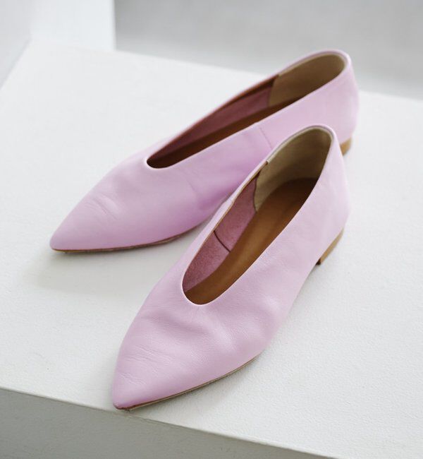  「【リバイバル】ポインテッドレザーシューズ」|パンプス|