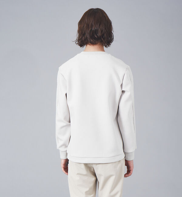 ABAHOUSE「ダンボール&times;ニットコンビ プルオーバー ニット スウェット」|Tシャツ・カットソー|