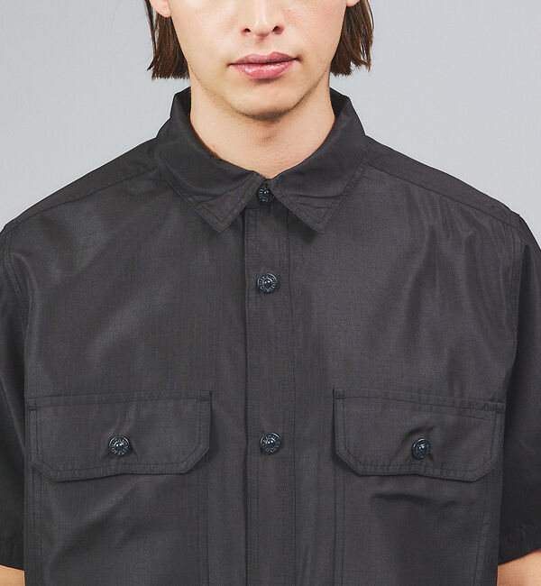 ABAHOUSE「【TAION / タイオン】MILITARY HALF SLEEVE SHIRT」|シャツ・ブラウス|