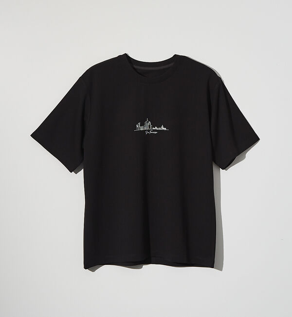 ABAHOUSE「【CITY】刺繍 ポンチ 半袖Tシャツ」|Tシャツ・カットソー|