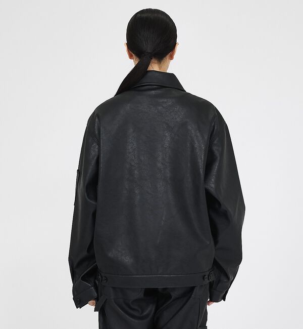 ABAHOUSE「【Dickies / ディッキーズ】フェイクレザー アイゼンハワージャケット /」|ミリタリー・モッズコート|