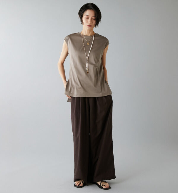 Liesse「ベーシックノースリーブトップス」|Tシャツ・カットソー|