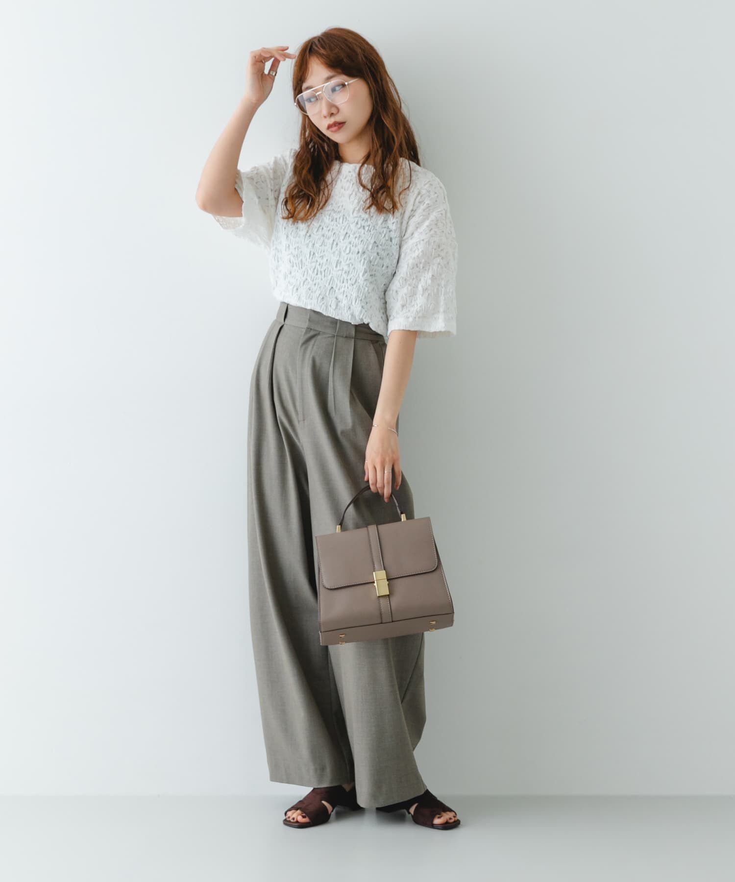 RODE SKO「サブバッグ付フラップハンドバッグ」|ハンドバッグ|