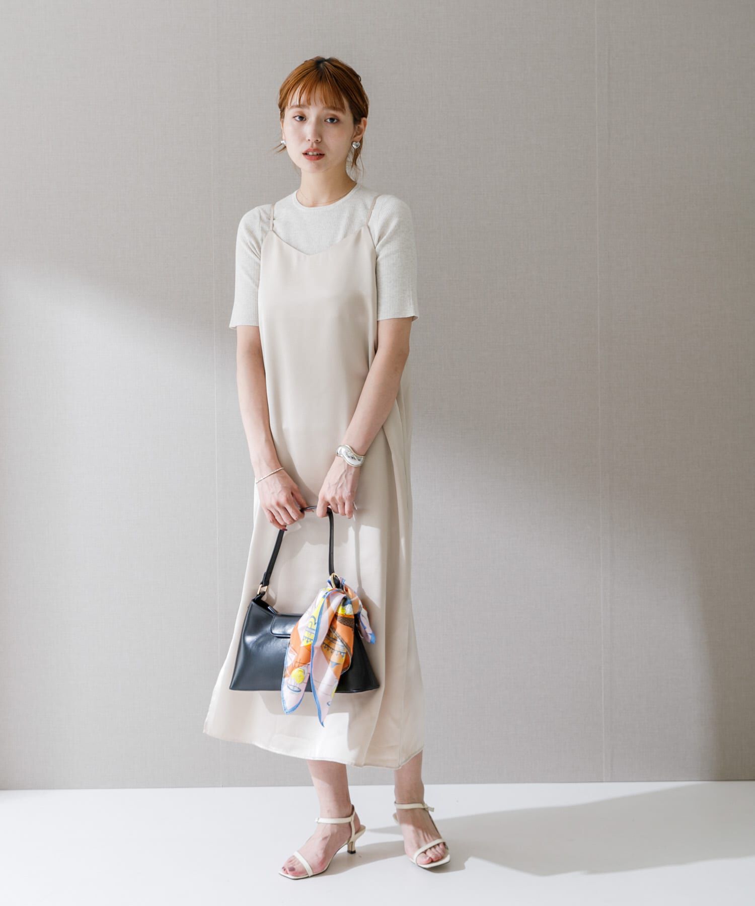 URBAN RESEARCH ROSSO「サテンキャミワンピース」|ワンピース|