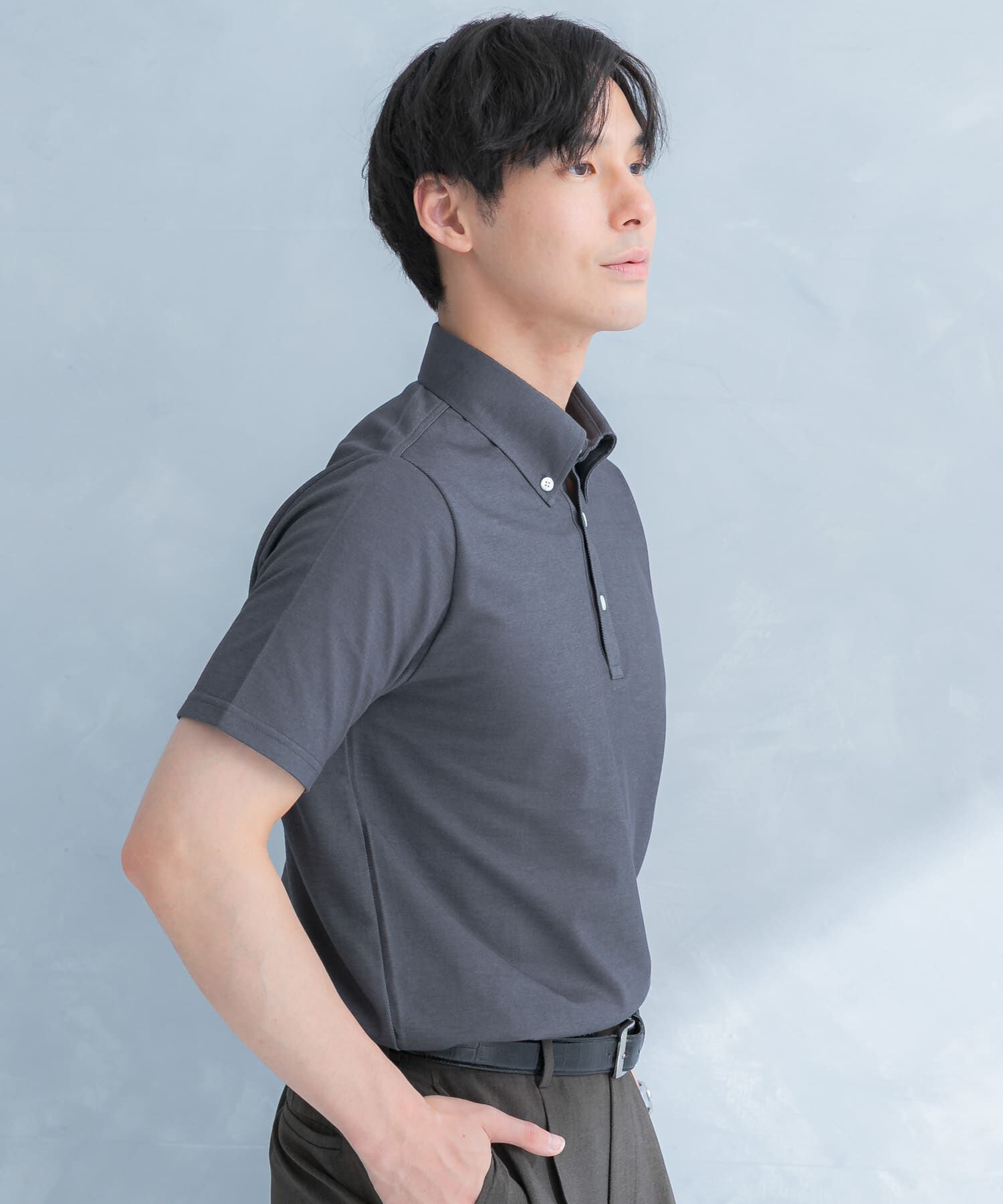 URBAN RESEARCH DOORS「LIFE STYLE TAILOR 　ボタンダウン半袖プルオーバー」|シャツ・ブラウス|