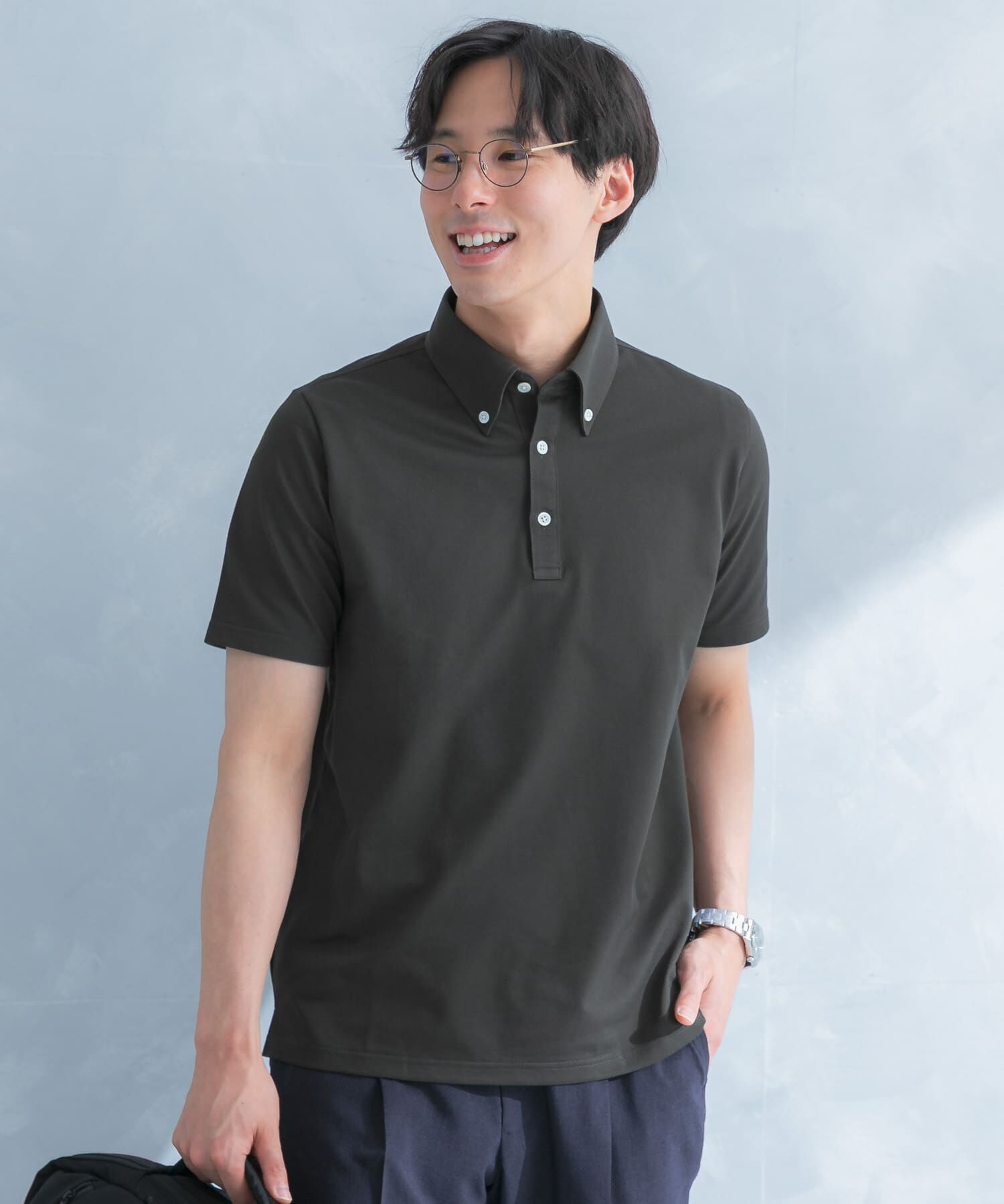 URBAN RESEARCH DOORS「LIFE STYLE TAILOR 　ボタンダウン半袖プルオーバー」|シャツ・ブラウス|