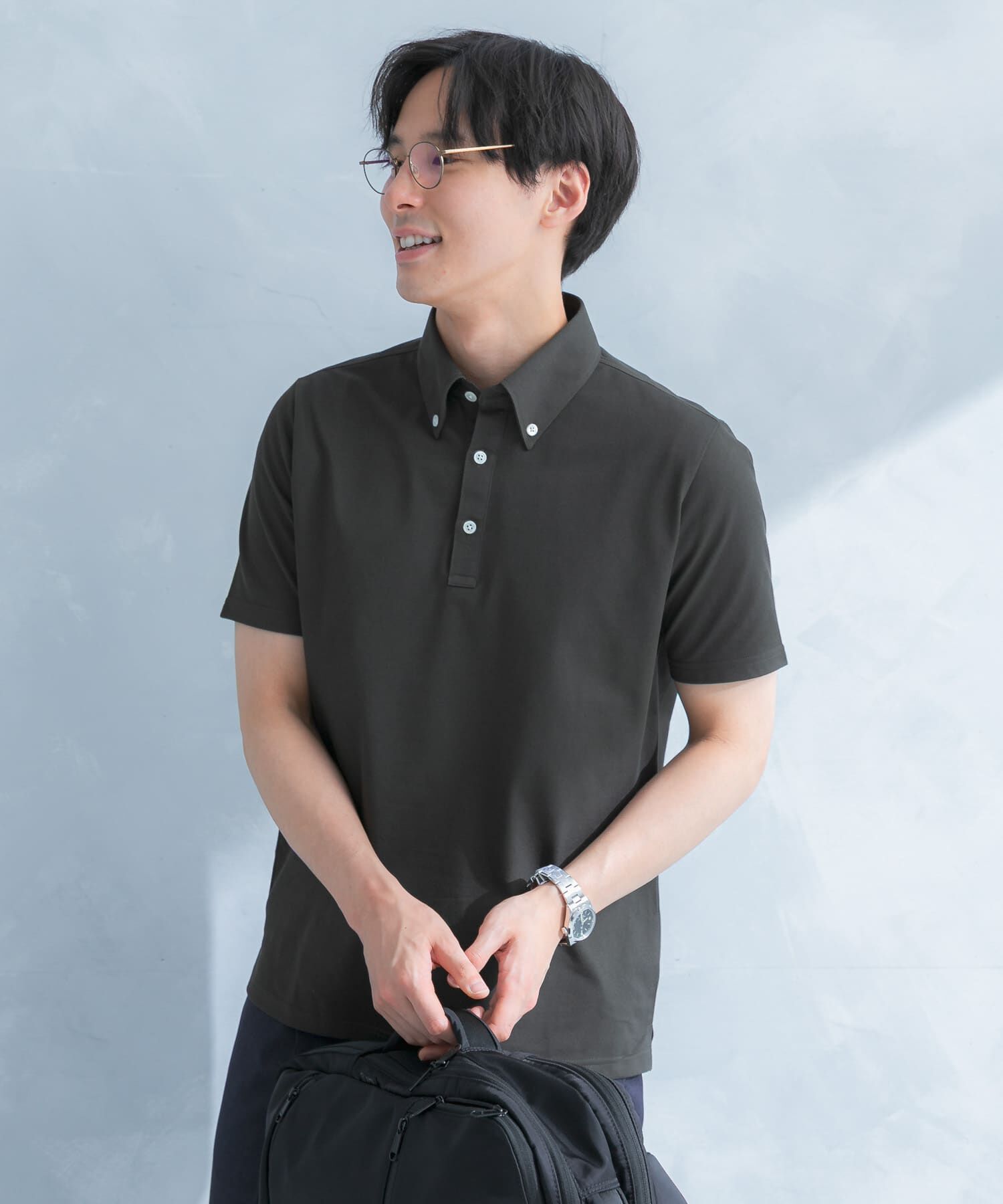 URBAN RESEARCH DOORS「LIFE STYLE TAILOR 　ボタンダウン半袖プルオーバー」|シャツ・ブラウス|