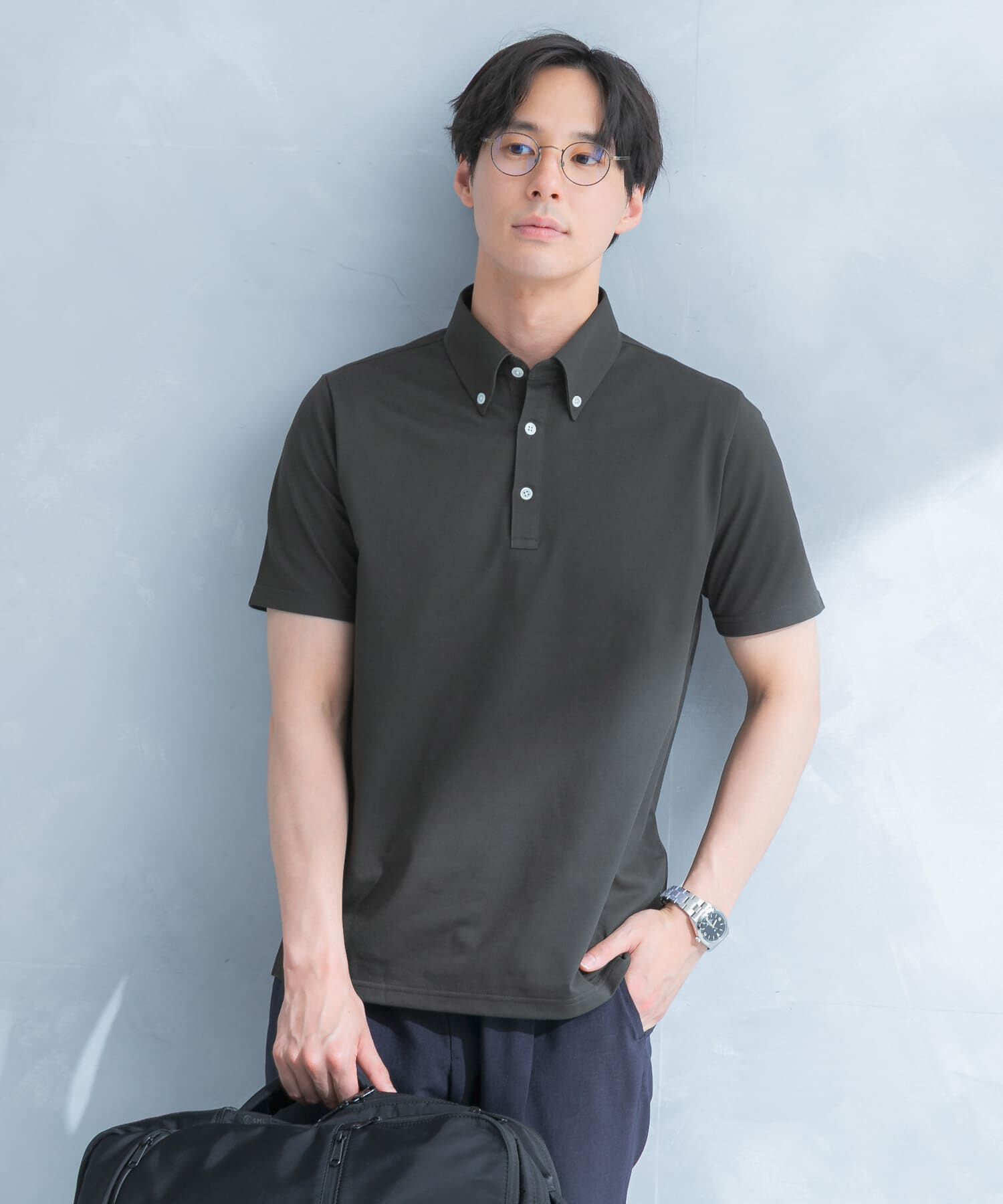 URBAN RESEARCH DOORS「LIFE STYLE TAILOR 　ボタンダウン半袖プルオーバー」|シャツ・ブラウス|