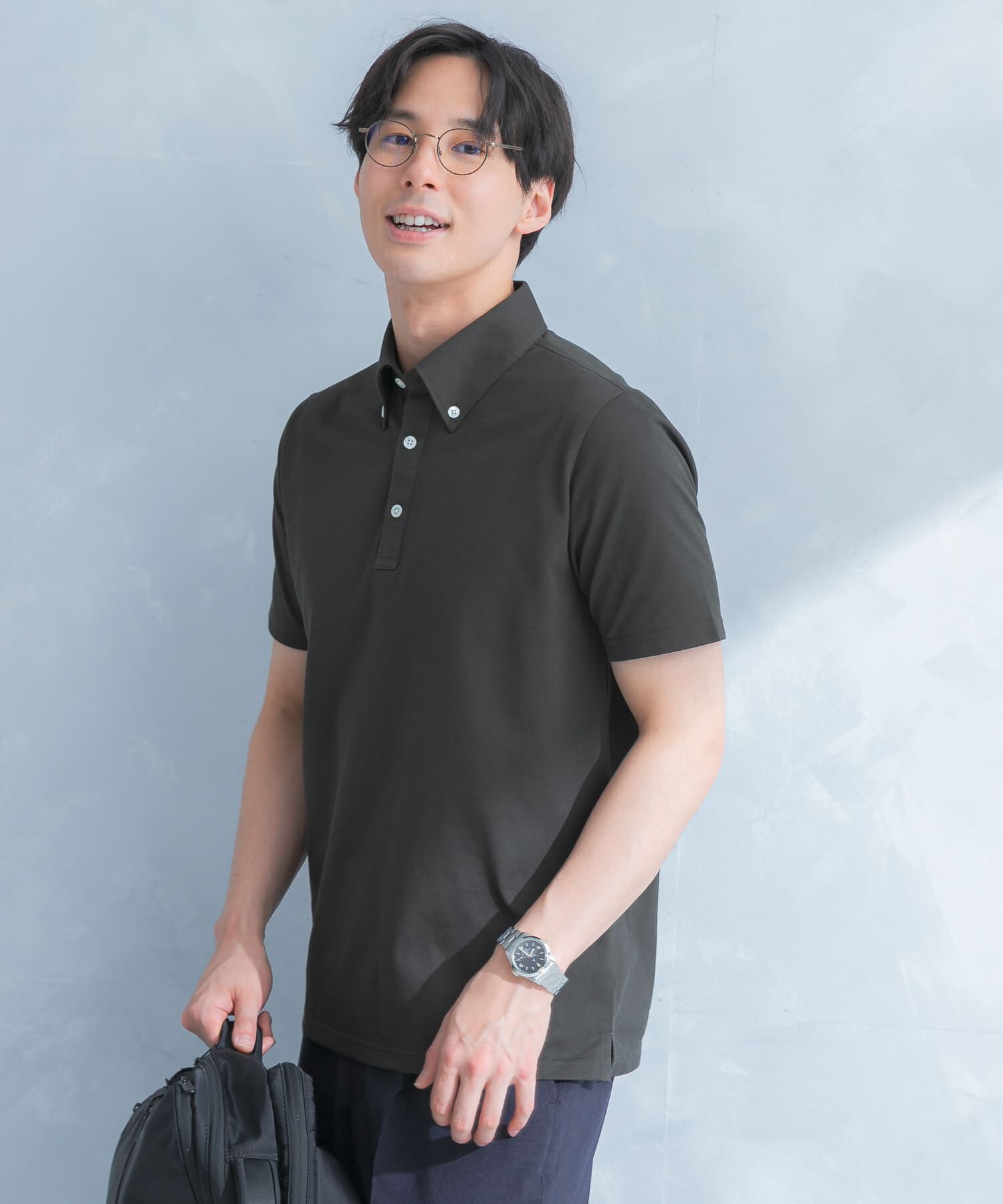 URBAN RESEARCH DOORS「LIFE STYLE TAILOR 　ボタンダウン半袖プルオーバー」|シャツ・ブラウス|