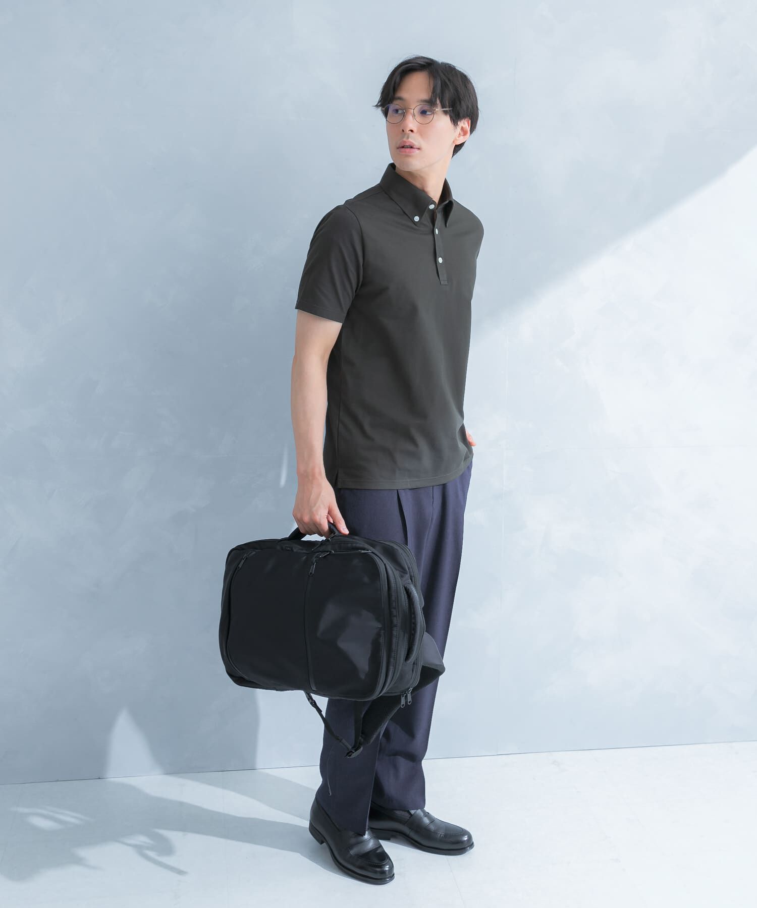URBAN RESEARCH DOORS「LIFE STYLE TAILOR 　ボタンダウン半袖プルオーバー」|シャツ・ブラウス|
