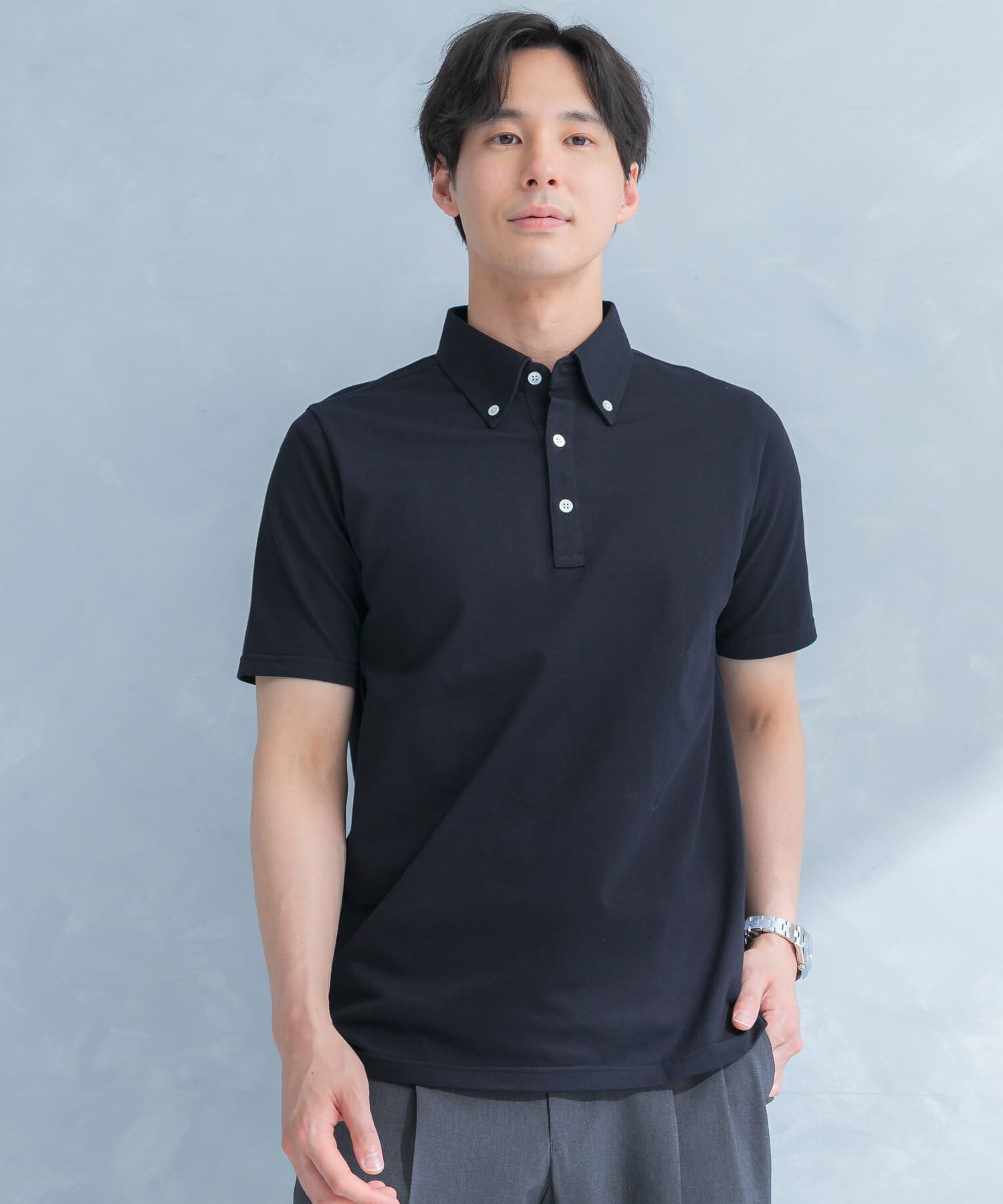 URBAN RESEARCH DOORS「LIFE STYLE TAILOR 　ボタンダウン半袖プルオーバー」|シャツ・ブラウス|